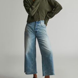 Everlane The Way Wide Crop Jean, size 29 in Sunfade Light